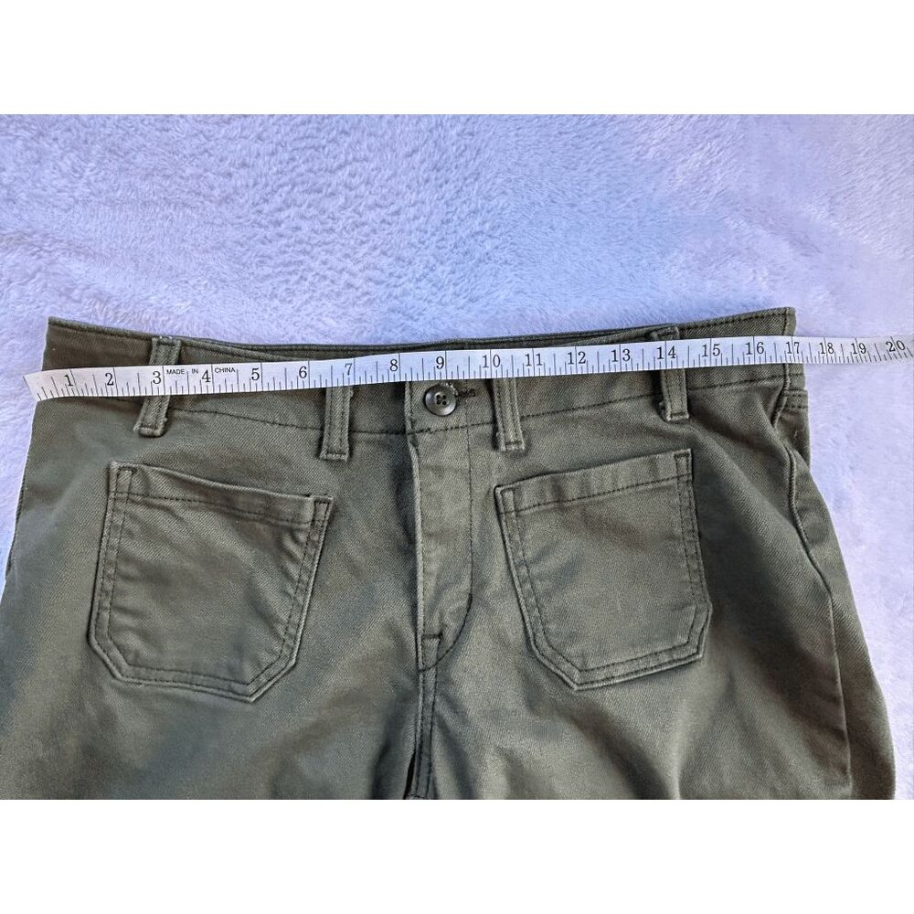 Levi's Super Low Flare Olive Green Jeans Size 31, Wide Flare, Casual - Picture 5 of 11